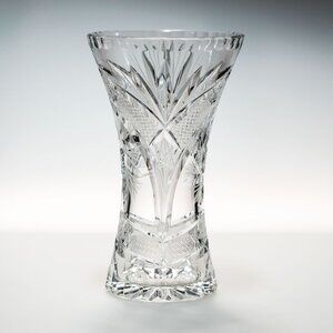 NEW Vintage European Cut Lead Crystal Vase – Brilliant & Elegant